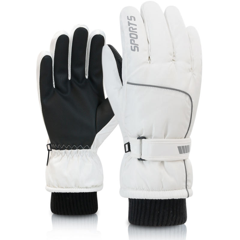 Ski Glove Waterproof - 男性用と女性用のプロフェッショナルウィンターウォームスキーグローブ、ウォームスノーグローブ、防水オートバイグローブ、スマイル506タッチスクリーン