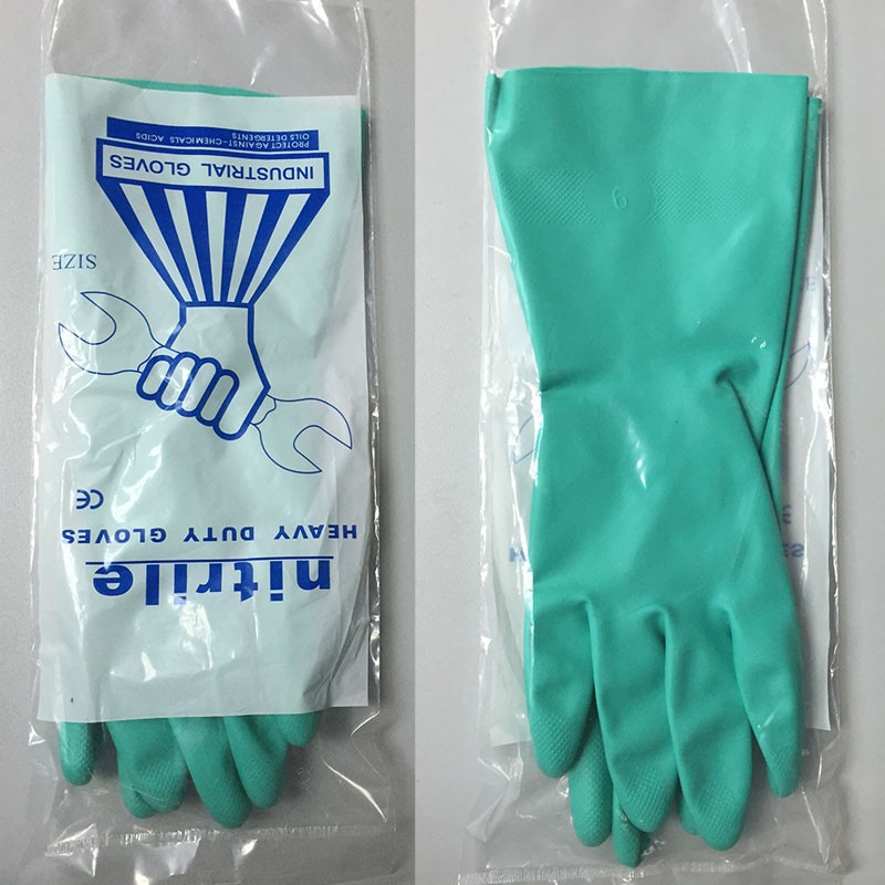 耐衝撃性の耐油性ニトリルハンドプロテクター,耐久性のある弾性 - Nitrile Mechanic Glove のレビューと価格