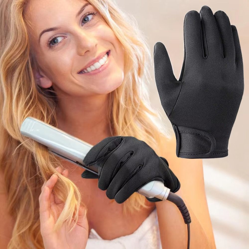 新しい5本指耐熱グローブ 再利用可能な黒のカーリングワンドグ - Heat Resistant Glove のレビューと価格