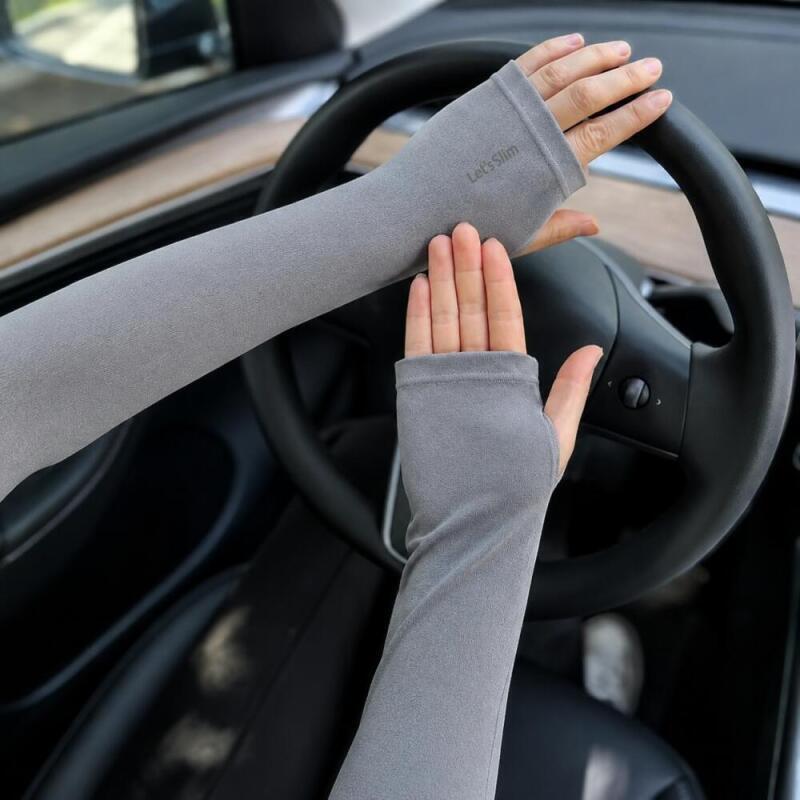 3組のアイススリーブ、スタイリッシュでシンプルな指なしアウト - Fingerless Glove Knit のレビューと価格