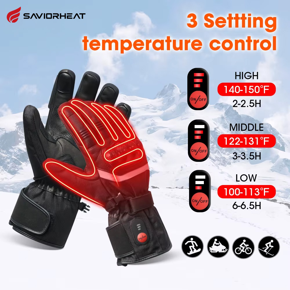 救世主-加熱されたオートバイ用手袋,100% 防水,自転車用 - Heat Resistant Glove のレビューと価格