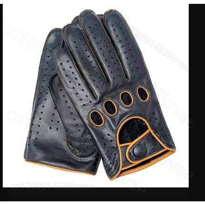 通気性ドライビンググローブメンズグローブ本革オートバイグロー - Leather Driving Glove のレビューと価格