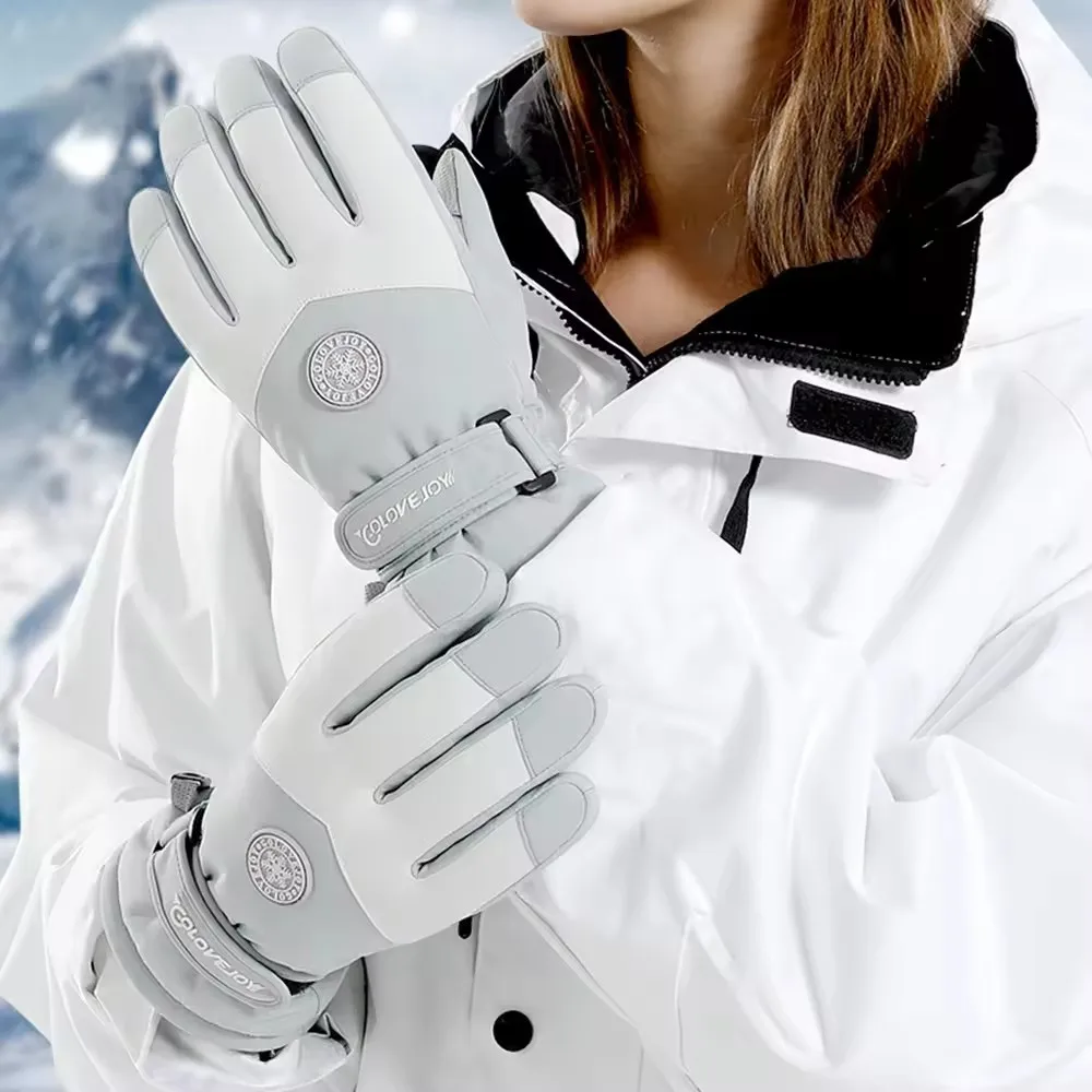 女性用防水スキーグローブ、タッチスクリーン、裏地付きフリース - Ski Glove Waterproof のレビューと価格